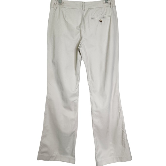 Express Editor Mid Rise Flare Leg Pants Trousers in Bone Women’s Sz 2R - Picture 2 of 10